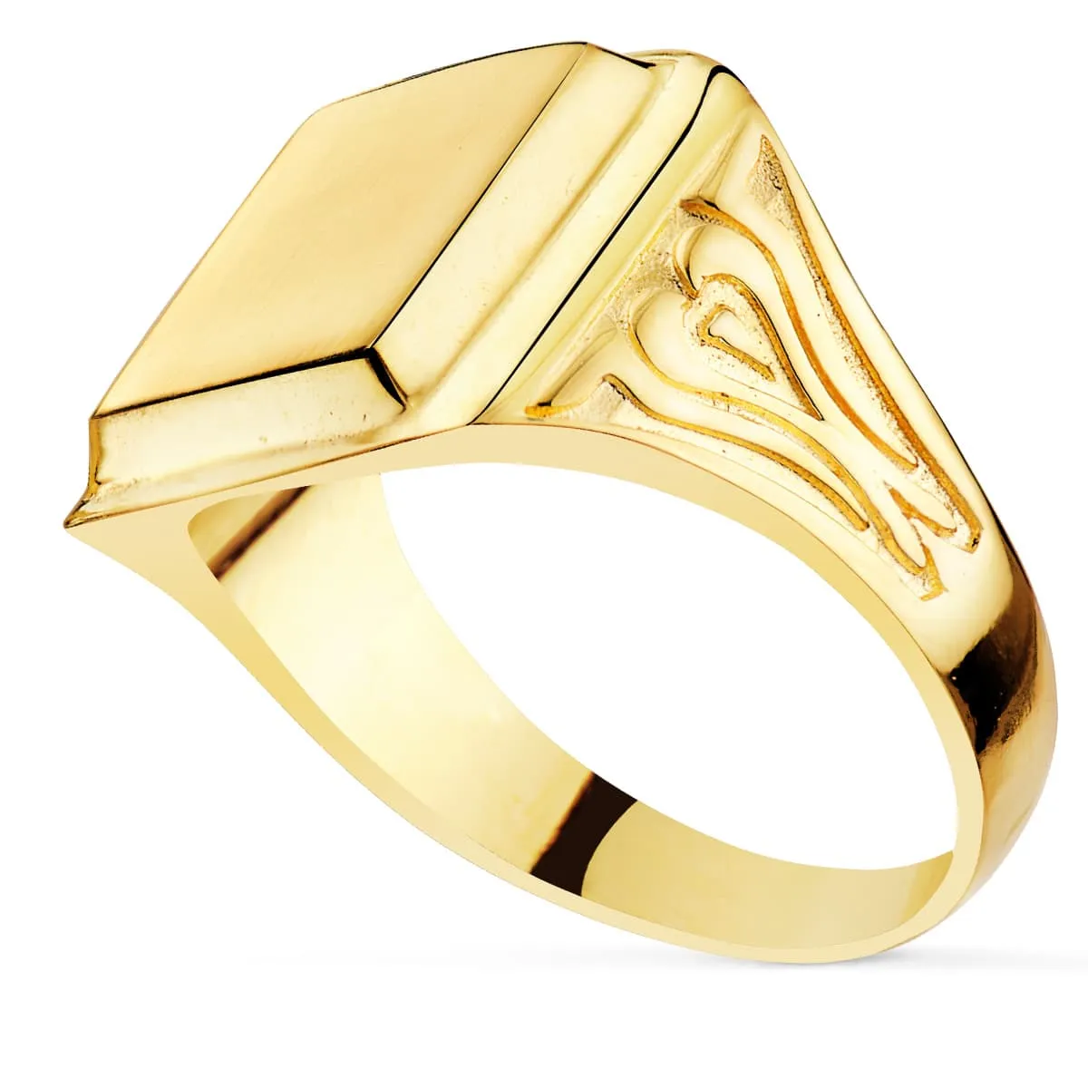 Anillo Oro Sello de Caballero