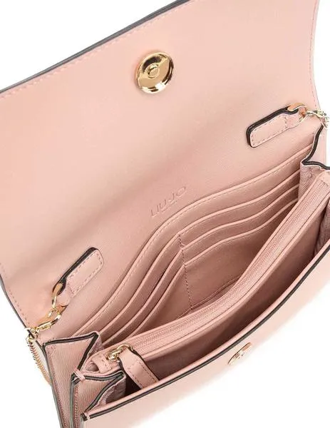 bolso liu.jo crossbody rosa nude