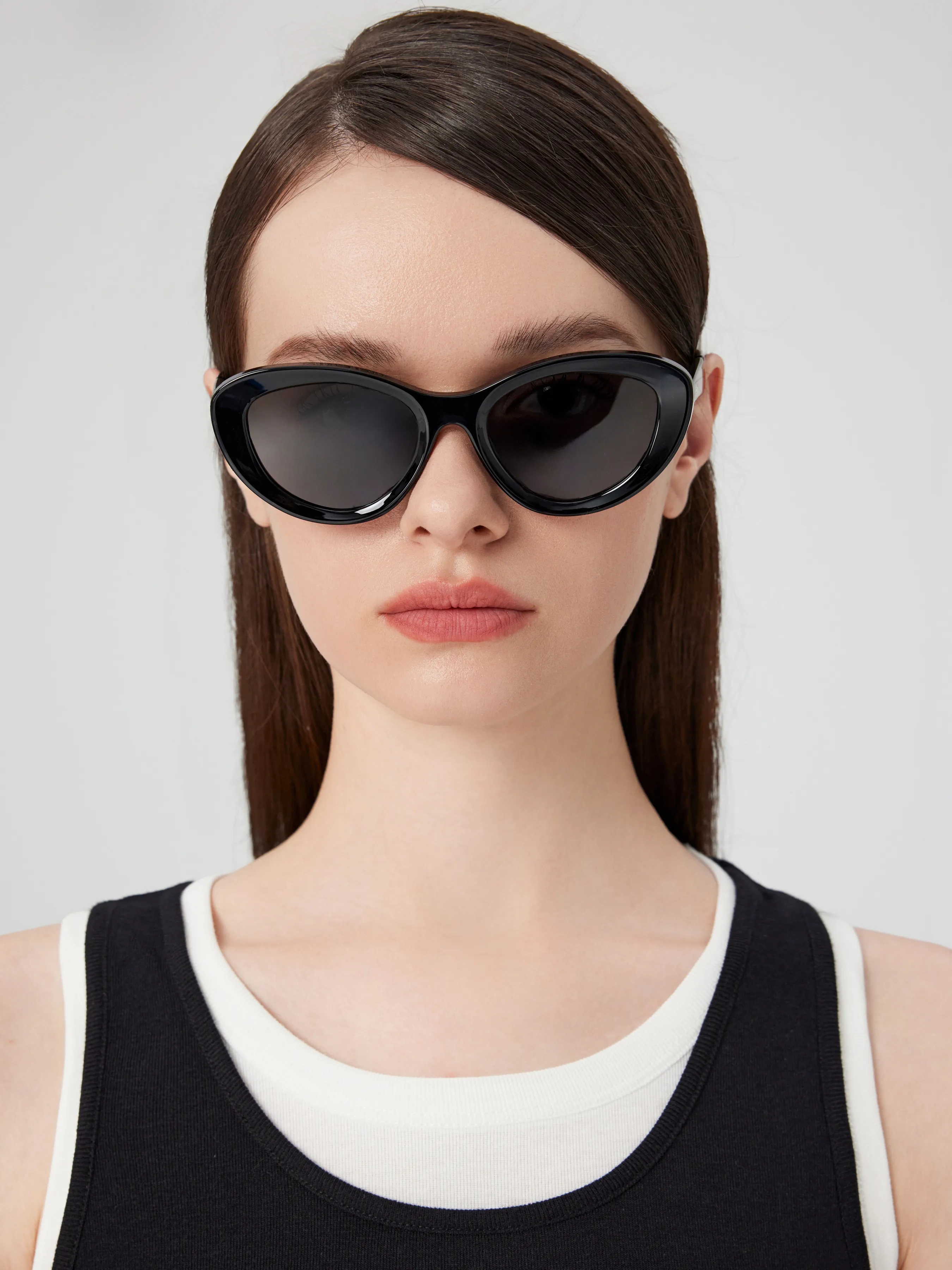  Gafas de Sol Ovaladas Anguladas