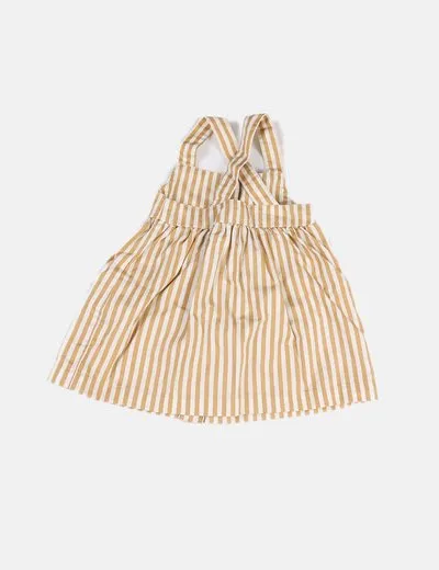 Kiabi Vestido beige de rayas