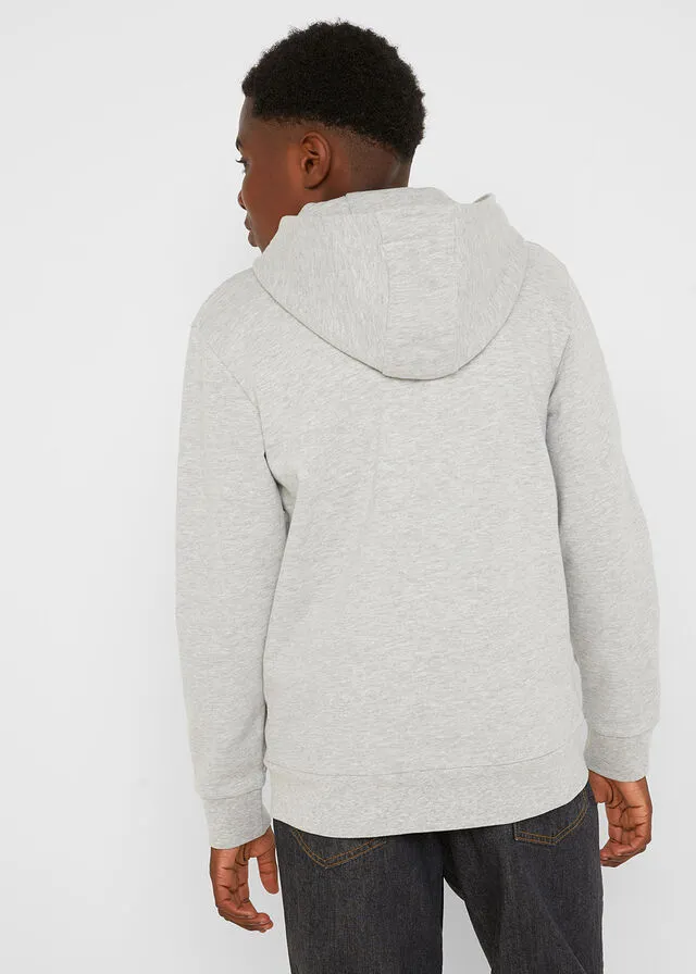 Sudadera con capucha Gris claro moteado