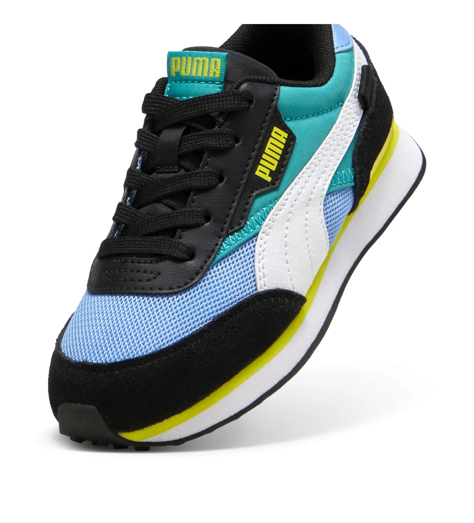Zapatillas de Piel Future Rider Splash azul, negro